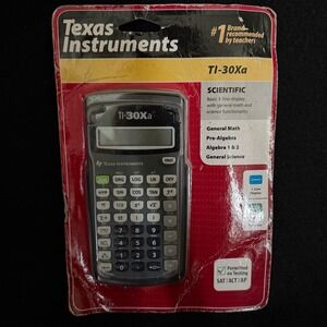 Texas Instruments TI-30Xa‎ Scientific Calculator 1-Line Display Battery New